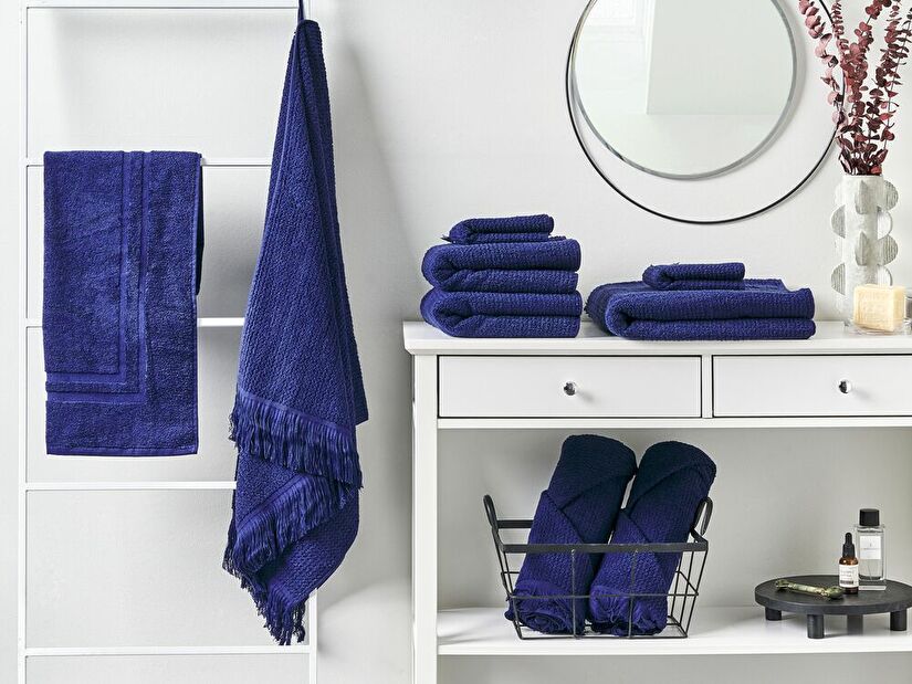 Sada 9 ks ručníků Annette (modrá)