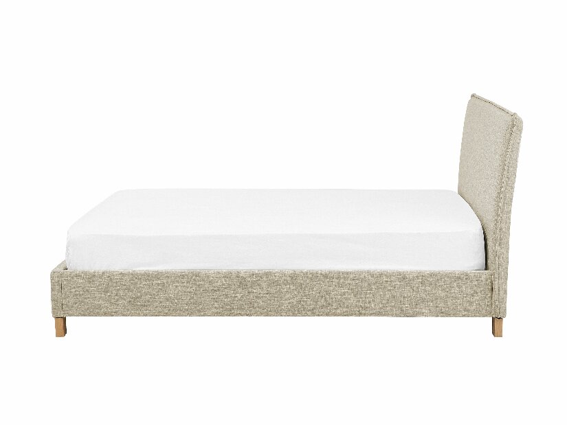 Manželská postel 180 cm SANCHEZ (s roštem) (béžová)