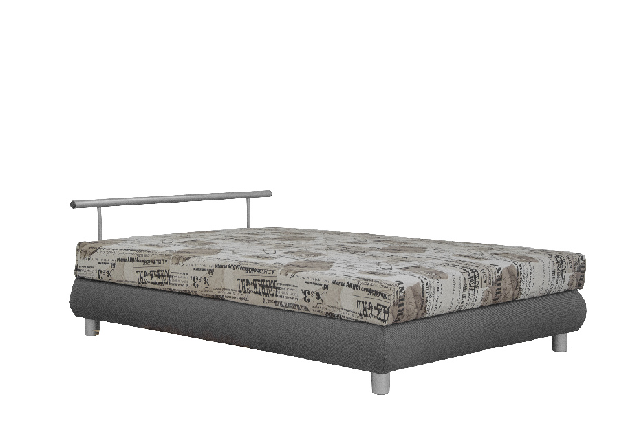 Jednolůžková postel 110 cm Blanář Adriana (hnědá) (s roštem a matrací Alena)