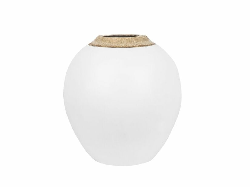 Váza LAURECIA 31 cm (keramika) (bílá)