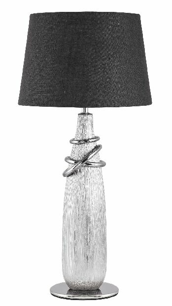 Stolní lampa Evelyn 4390 (stříbrná + černá)