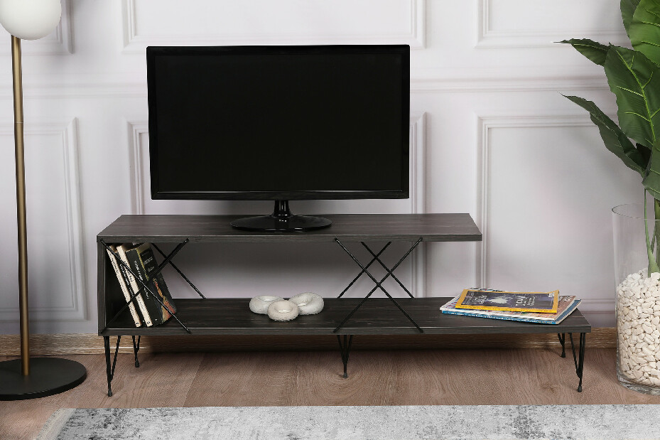 TV stolek/stojan Stret (hnědý)