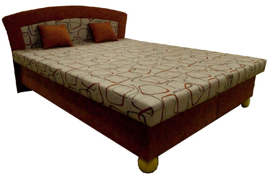 Manželská postel 160 cm Brigita 160N (hnědá) (s matrací)