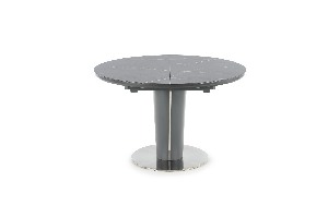 Jídelní stůl Roder (šedý mramor + tmavě šedá) (pro 4 až 6 osob)