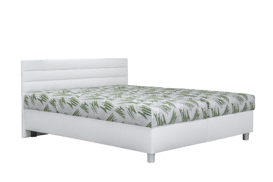 Manželská postel 160 cm Blanář Spa (bílá) (s rošty a matracemi Alena)