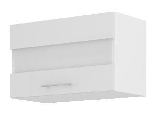 Horní kuchyňská skříňka Lavera 60 GUS36 1F (bílá + lesk bílý)