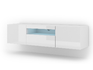 TV stolek/skříňka Aurora (bílý lesk)