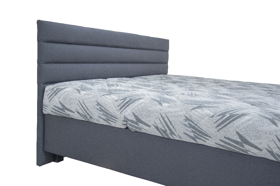 Manželská postel 160 cm Blanář Spa (tmavě šedá) (s rošty a matracemi Alena)