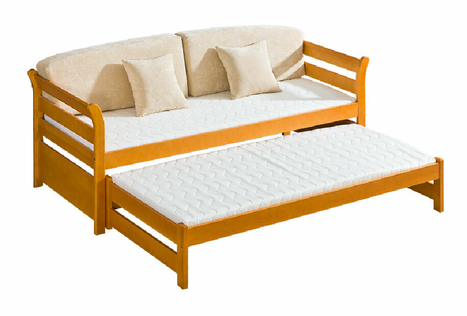 Rozkládací postel 80 cm Timbur (s rošty a úl. prostorem)