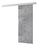 Posuvné dveře 90 cm Sharlene I (beton + bílá matná + stříbrná)