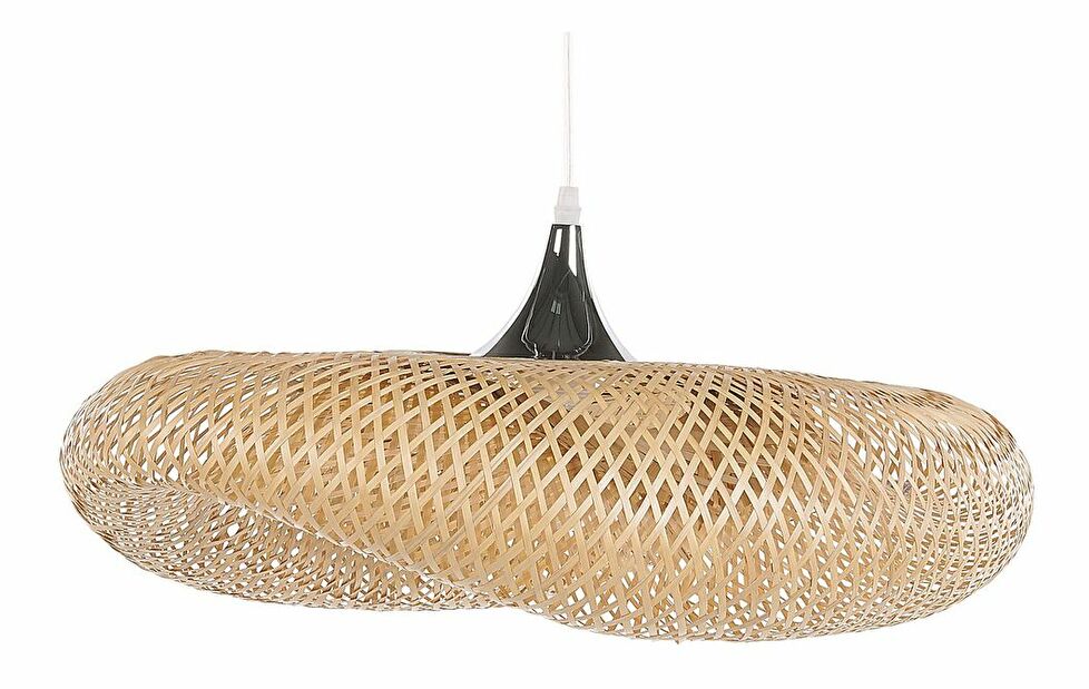 Závěsná lampa BANN (bambus) (světlé dřevo) (malá)