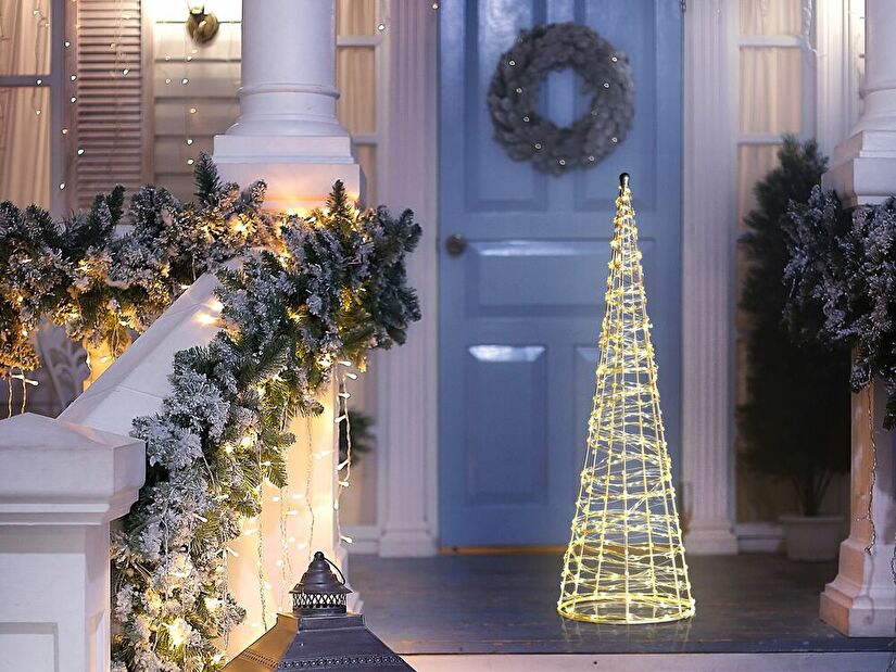 LED dekorace vánoční stromek Kotza (stříbrná)