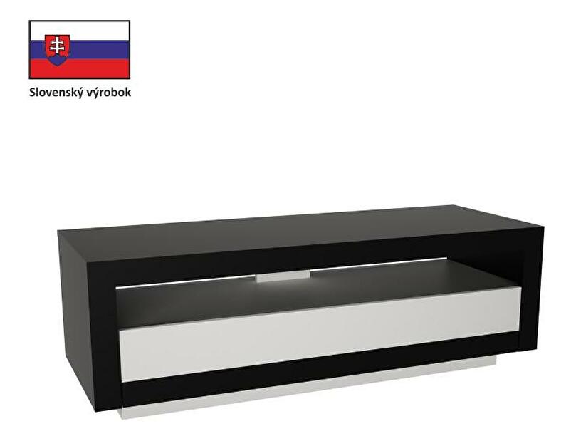 TV stolek/skříňka Ambleside (černá + bílá) *výprodej