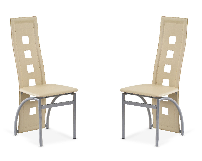 Jídelní židle K4 M tmavě krémová (2ks.) *výprodej