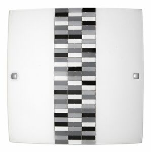 Stropní svítidlo Domino 3932 (opálové sklo + černá + šedá)