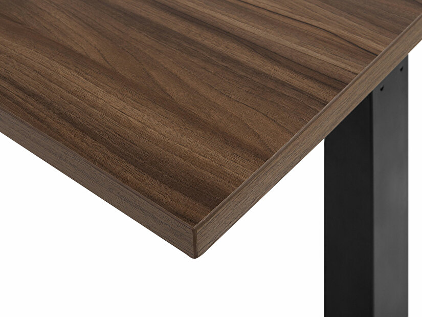Psací stůl UPPER II (160 x 72 cm) (MDF) (tmavé dřevo) (manuálně nastavitelný)