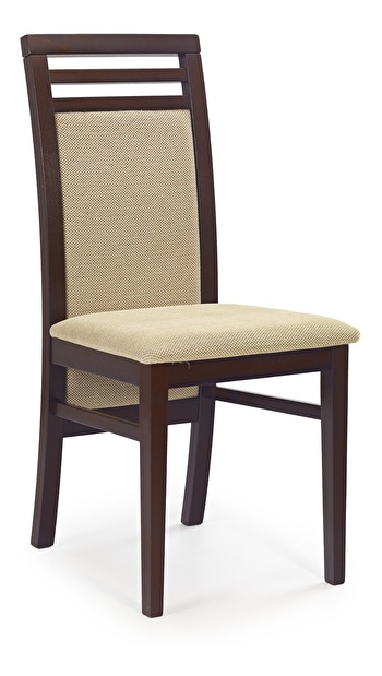 Jídelní židle Sylwek 4 Ořech tmavý + béž