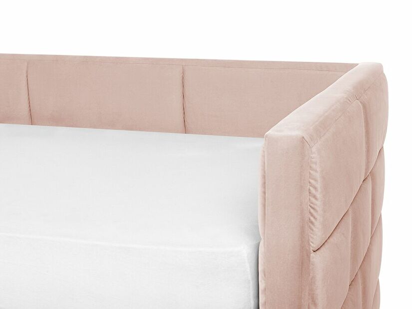 Jednolůžková postel 200 x 90 cm Chaza (růžová)