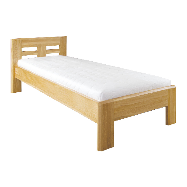 Jednolůžková postel 80 cm LK 260 (dub) (masiv)