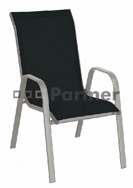 Zahradní židle Gloria černá (kov) *bazar