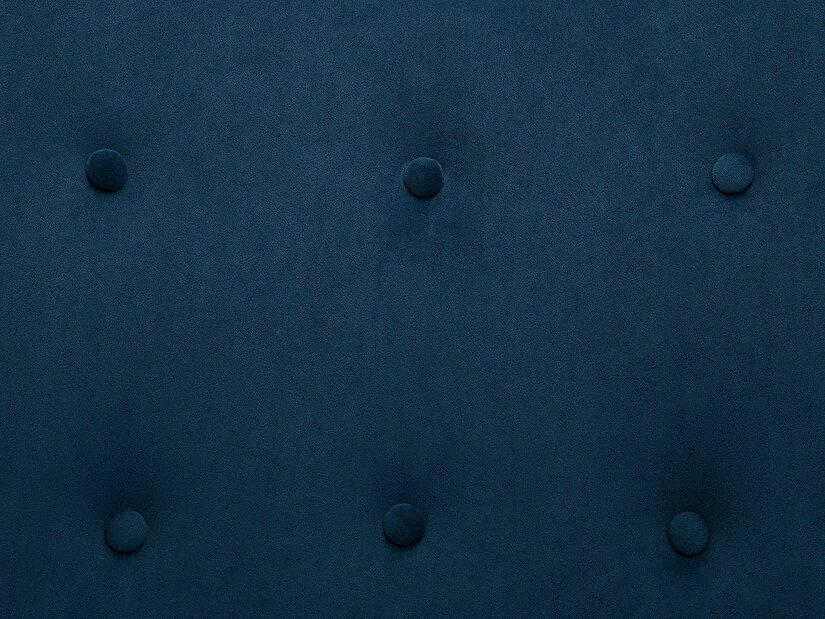 Křeslo Viadene (tmavě modrá) (s podnožkou) (samet)
