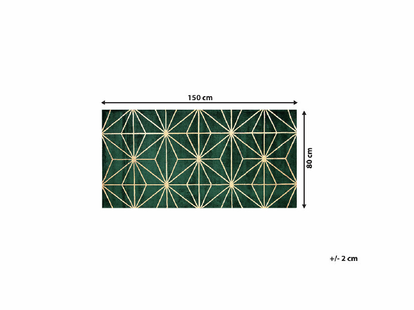 Koberec 80x150 cm SILBE (látka) (zelená)
