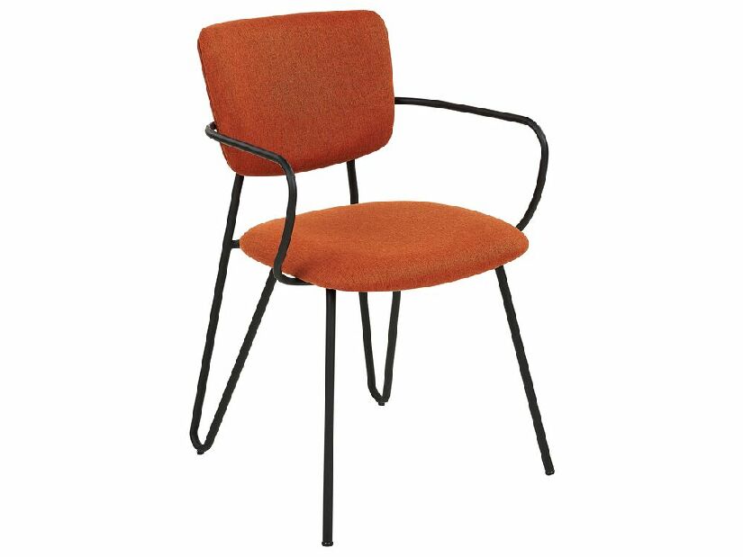 Set 2 ks jídelních židlí Emmanuelle (oranžová)