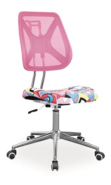 Dětská židle Alto (růžová + vzor)