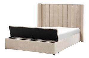 Manželská postel 140 cm Noya (béžová)