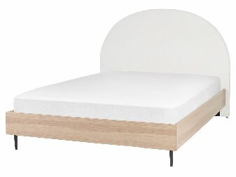Manželská postel 160 cm Milza (bílá)