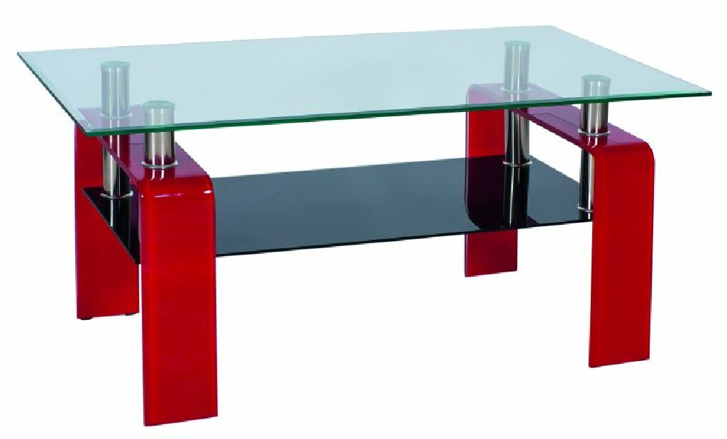 Konferenční stolek Stella červený *výprodej