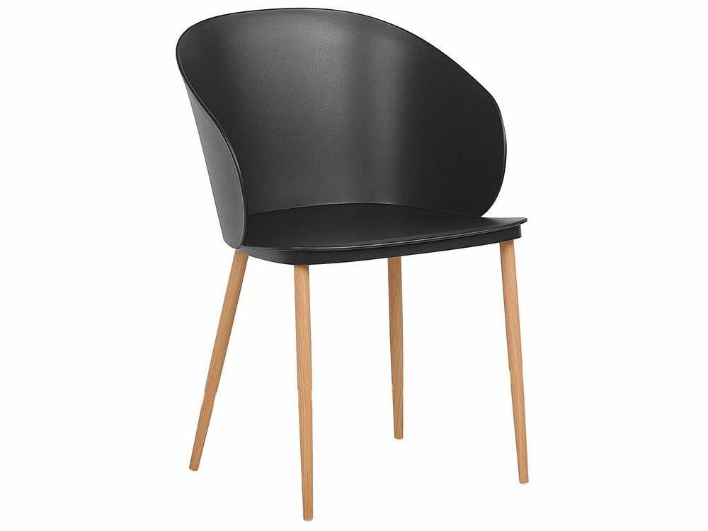 Set 2 ks. jídelních židlí BALAK (černá)