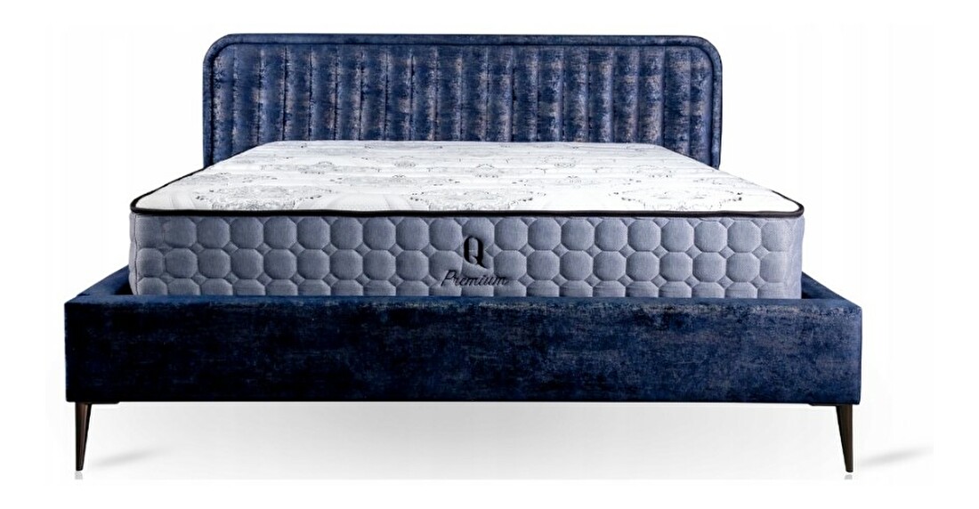 Čalouněná postel 160x200 cm Arianna 1 (modrá)