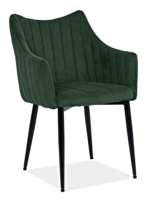 Jídelní židle Mattie (zelená + černá)