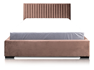 Čalouněná postel 180x200 cm Veggie (hnědá)
