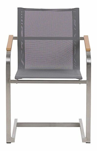 Set 2 ks. zahradních židlí COLSO (šedá)