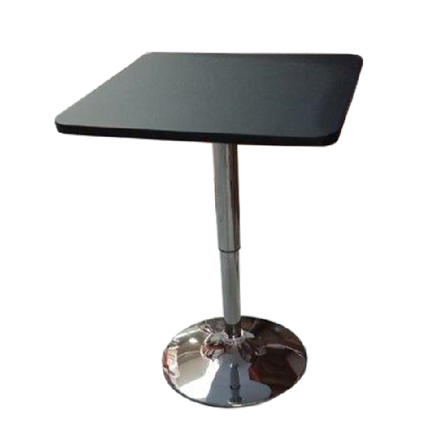 Barový stůl Freya (černá + chróm)