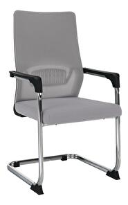 Konferenční židle KABUR (šedá + černá)
