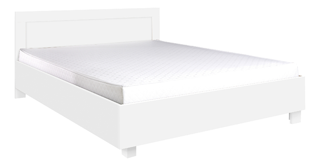 Manželská postel 140 cm Camber C23 (bílá) (s roštem)