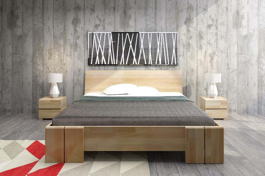 Manželská postel 140 cm Naturlig Galember Maxi (buk) (s roštem)
