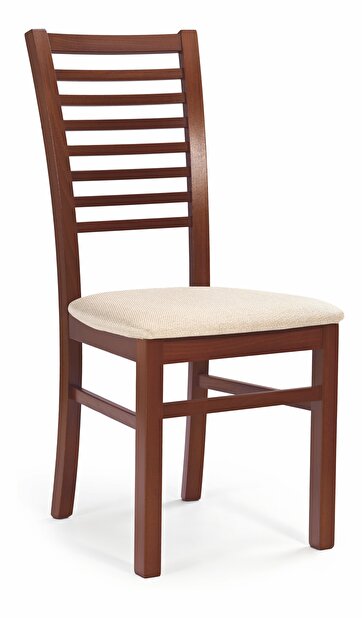Jídelní židle Gerard 6 (třešeň antická II + béžová)