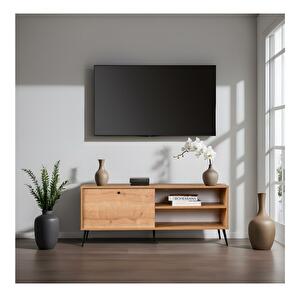 TV stolek/skříňka Zenna (dub + černá)