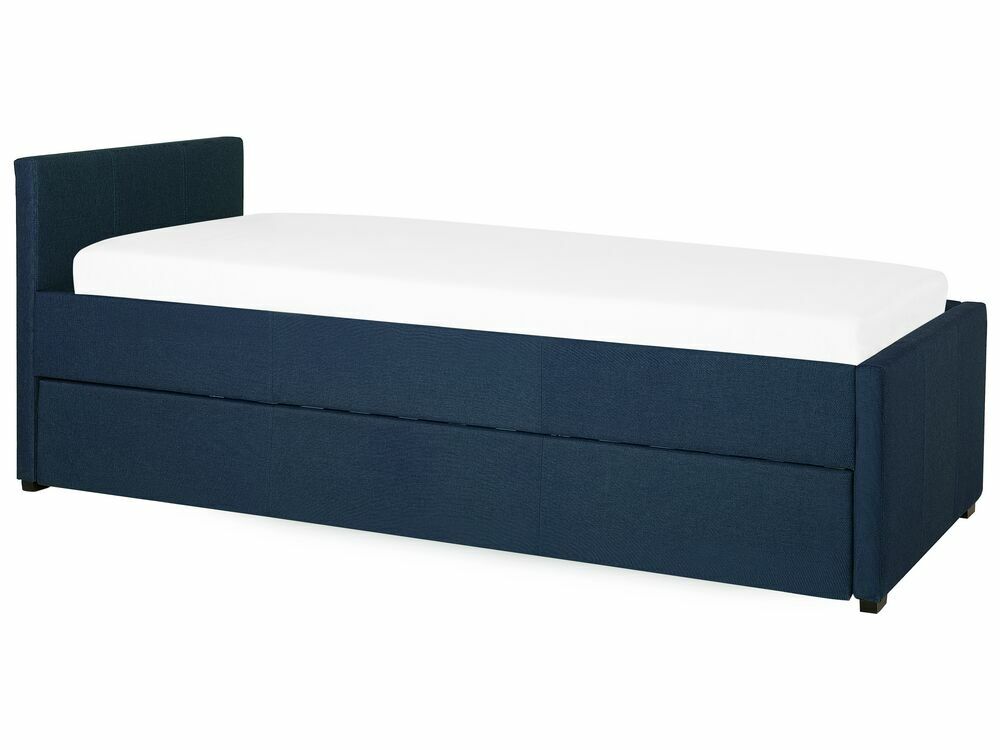 Rozkládací postel 90 cm MERMAID (s roštem) (modrá)