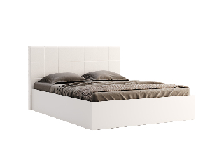 Manželská postel 160 cm Babylon B3 (bílá) (s roštem a úl. prostorem)