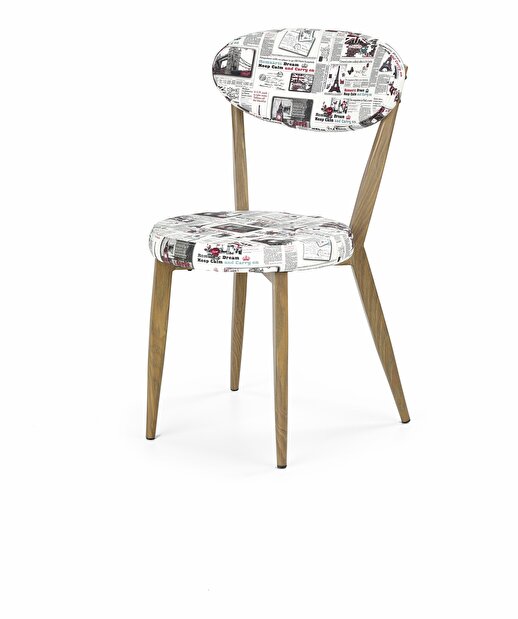 Jídelní židle K215 (vícebarevné + dub medový)