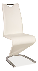 Jídelní židle Hugo (ekokůže bílá)