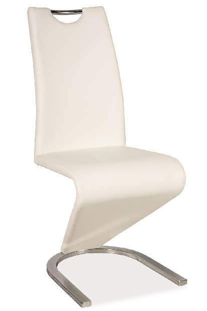 Jídelní židle Hugo (ekokůže bílá) *výprodej