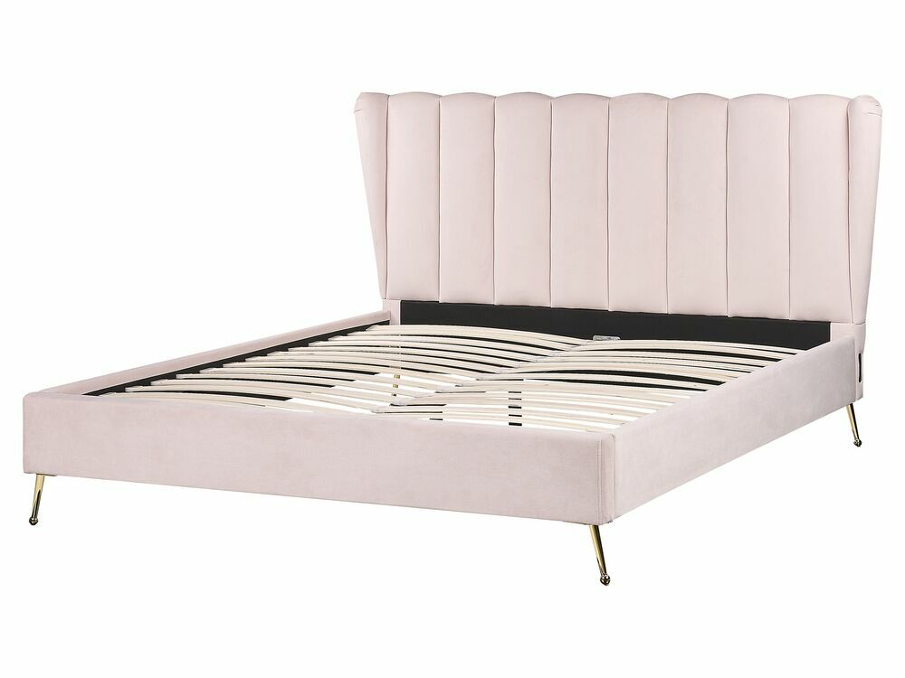Manželská postel 160 cm Mirabell (růžová)