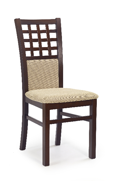 Jídelní židle Garret 3 (ořech + béžová)