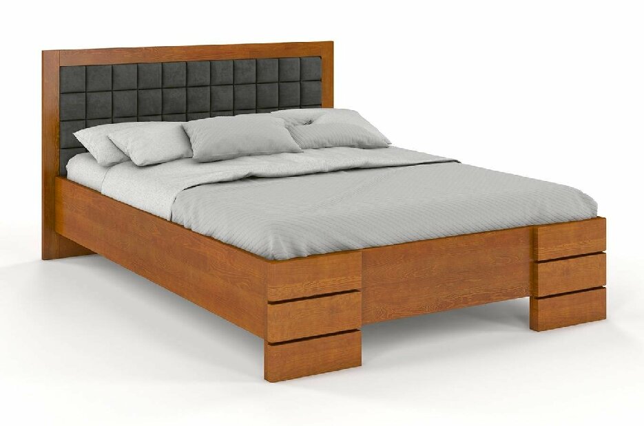 Manželská postel 200 cm Naturlig Storhamar High (borovice)